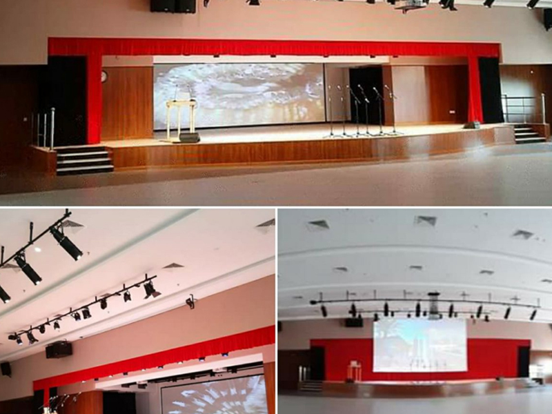 Audio Video and Stage Lightning Installed | Hay Al-Sharooq International School, Oman | Oasis Enterprises