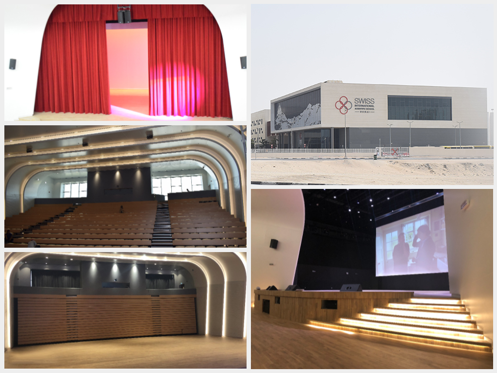 Auditorium Audio, video and Lighting Systems | Swiss International Scientific School in Dubai | Oasis Enterprises