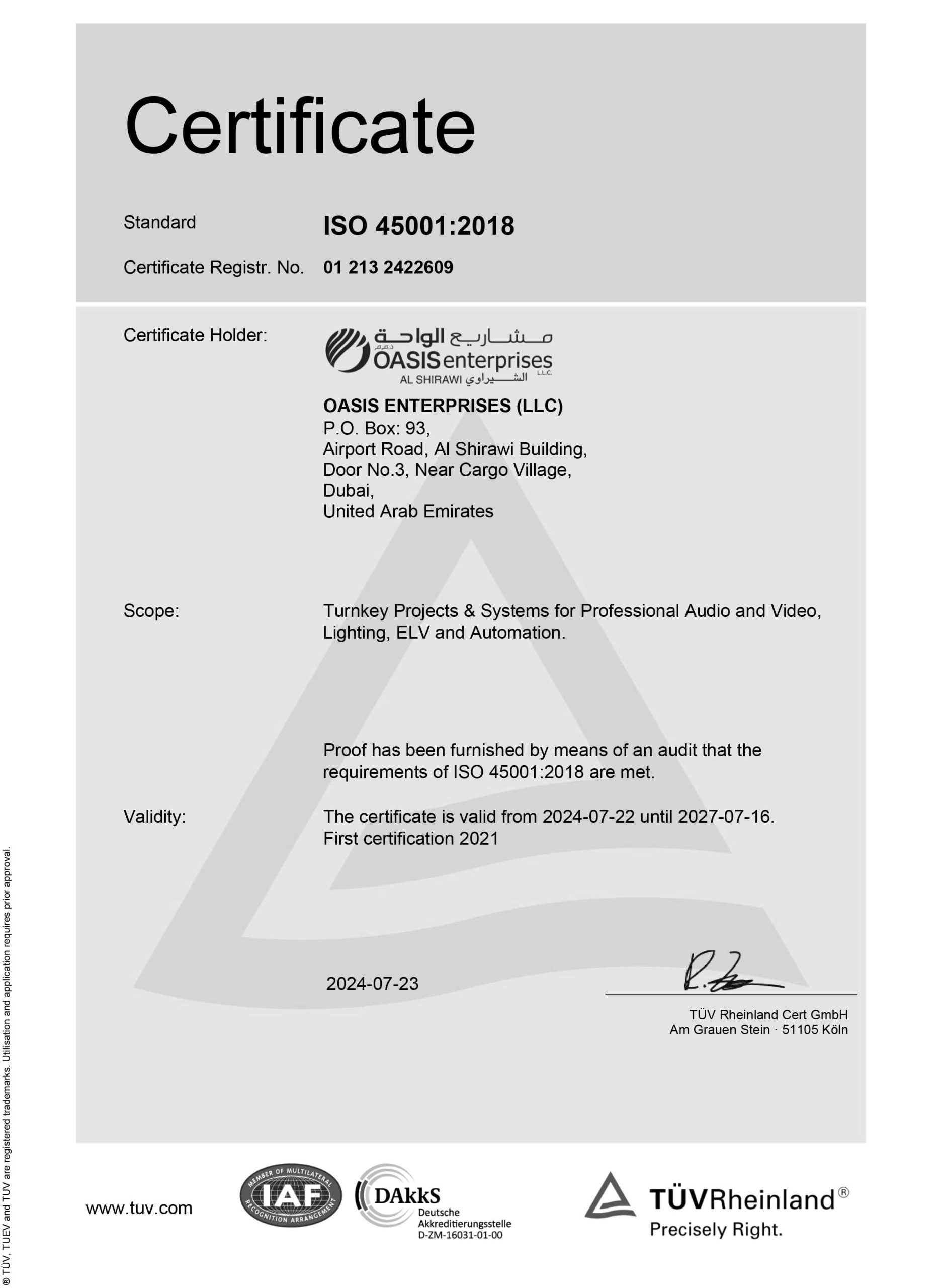 ISO 45001:2018